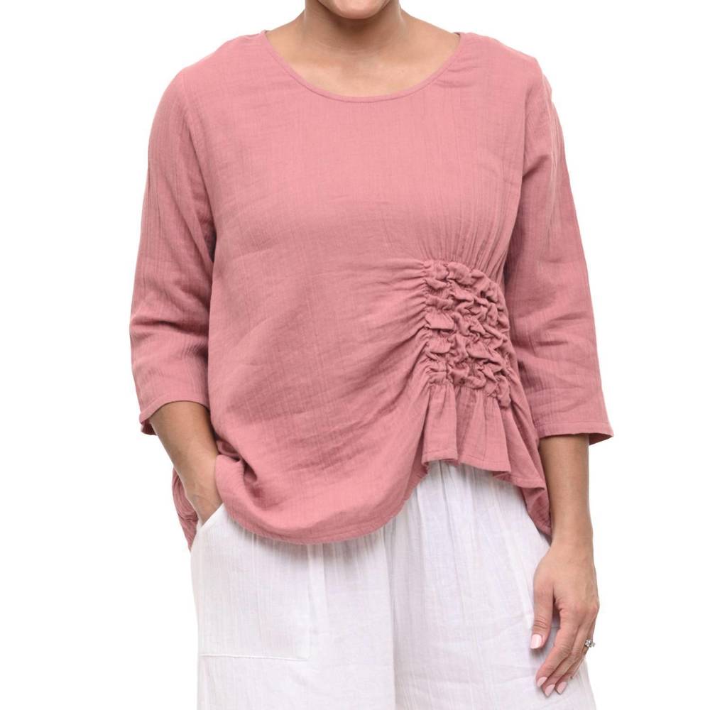 NEW TULIP CLOTHING olga top in rose